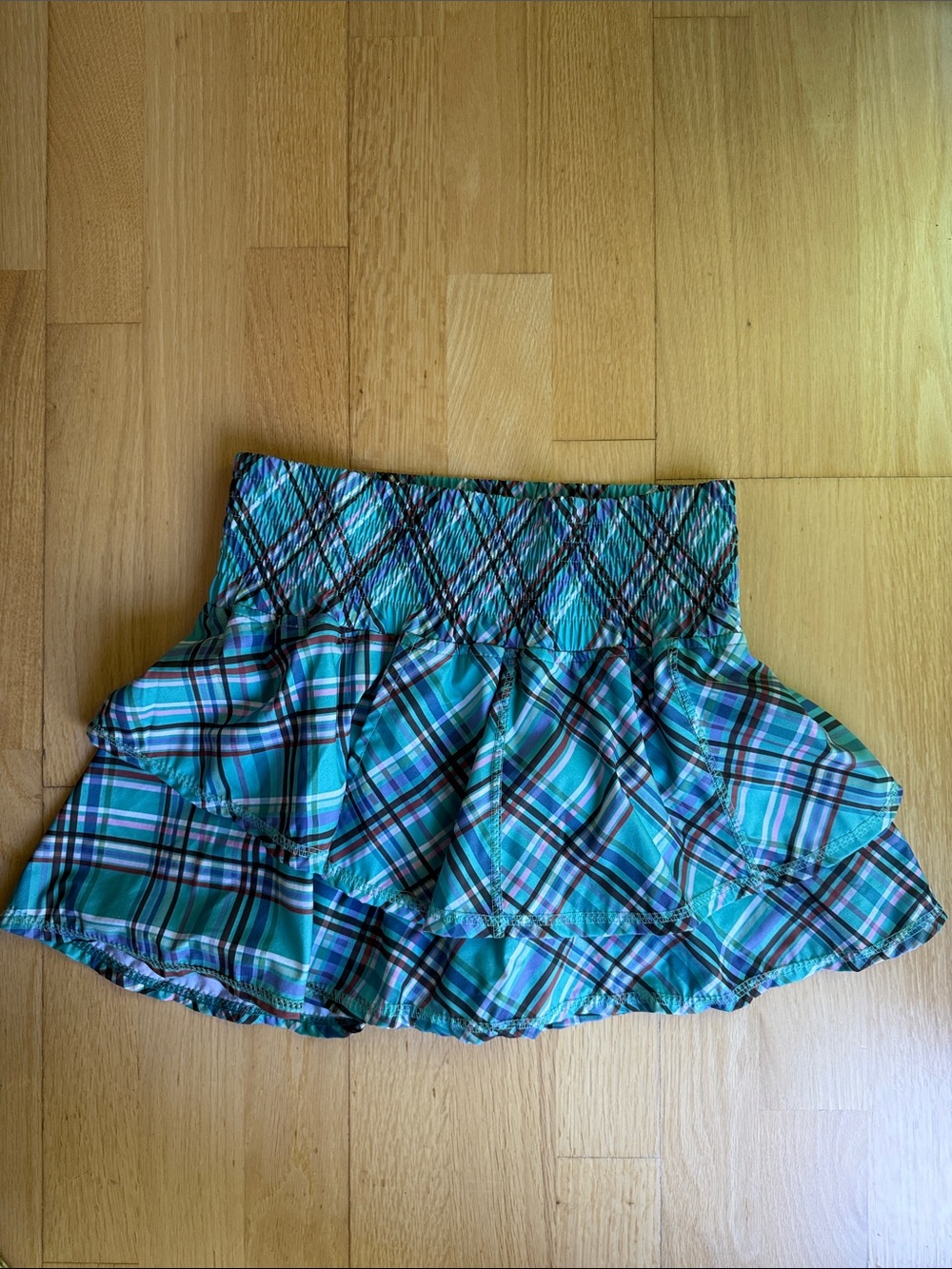NWOT The Bubble Ruffle Skirt Print - Holiday size M